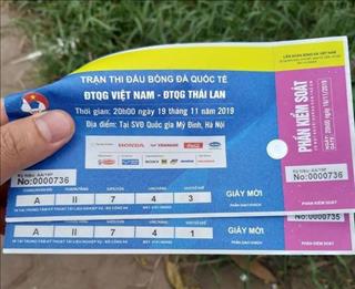Vé chợ đen trận Việt Nam - Thái Lan cao kỷ lục