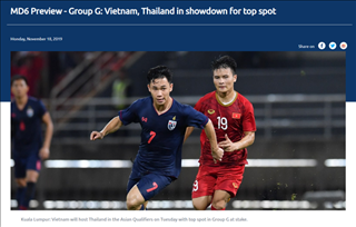 Trang chủ AFC xếp Việt Nam cửa trên ở trận gặp Thái Lan