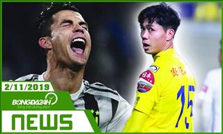 TIN NÓNG bóng đá tối nay 2/11/2019: Ronaldo mất quả bóng vàng vì Mafia, Công Phượng tiếp tục bị cho ra rìa