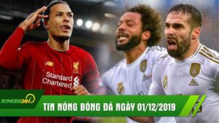 Tin nóng Bóng đá 24h hôm nay 1/12/2019: Van Dijk giúp Liverpool bay cao, Real lên đỉnh BXH