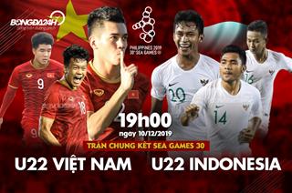 Xem lại U22 Việt Nam 3-0 U22 Indonesia: Thắng thuyết phục, bóng đá Việt Nam chấm dứt cơn khát HCV SEA Games