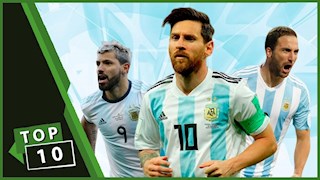 VIDEO: Top 10 cầu thủ ghi bàn nhiều nhất cho ĐT Argentina: Diego Maradona chưa phải số 1!