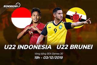 U22 Indonesia 8-0 U22 Brunei: Thắng đậm đúng kế hoạch, U22 Indonesia bám sát U22 Việt Nam