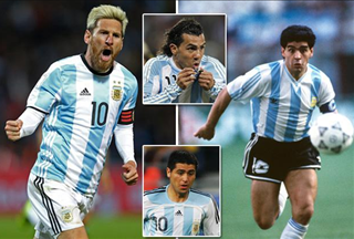 Top 10 cầu thủ ghi bàn nhiều nhất cho ĐT Argentina: Messi là số 1