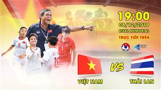 Nữ Việt Nam 1-0 Nữ Thái Lan: Thắng sau 120 phút, nữ Việt Nam bảo vệ thành công HCV SEA Games