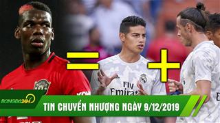 Tin chuyển nhượng hôm nay 09/12: Real đề nghị M.U đổi Pogba lấy Bale và James