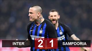 Inter Milan 2-1 Sampdoria: Vắng Icardi, Nezzaruzzi thắng kịch tính