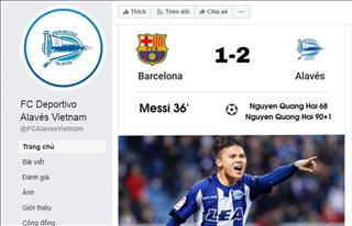 Quang Hải đến Alaves và ghi cú đúp vào lưới Barcelona?