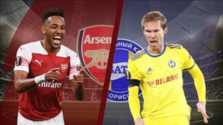 Arsenal 3-0 (3-1) BATE Borisov: Thắng 3 sao, Pháo thủ vượt qua vòng 1/16 Europa League