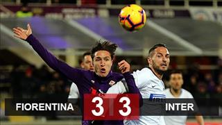 Fiorentina 3-3 Inter Milan: Trận hòa đáng tiếc của Nerazzurri