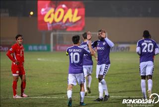 CLB Hà Nội dẫn đầu vòng bảng AFC Cup sau thắng lợi hủy diệt trước Naga World