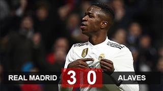 Video tổng hợp: Real Madrid 3-0 Alaves (Vòng 22 La Liga 2018/19)