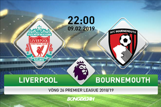 Nhận định Liverpool vs Bournemouth (22h00 ngày 9/2): Đòi lại ngôi đầu