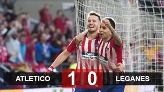 Video tổng hợp: Atletico Madrid 1-0 Leganes (La Liga 2018/19)