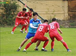 Chùm ảnh: ĐT U23 Việt Nam mất gần một phần tư lực lượng trong buổi tập sáng 11/3