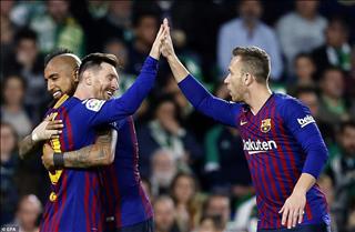 Video tổng hợp: Betis 1-4 Barca (Vòng 28 La Liga 2018/19)