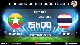 U19 Thái Lan 1-0 U19 Myanmar (U19 quốc tế 2019)