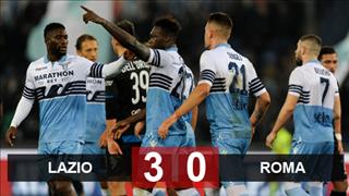 Lazio 3-0 Roma: Phả hơi nóng vào Top 4