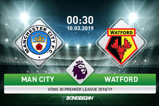Nhận định Man City vs Watford (0h30 ngày 10/3): Thừa thắng xông lên