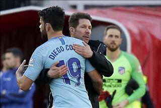Costa làm loạn sau màn chửi trọng tài, HLV Simeone nói gì?