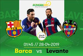 Barca 1-0 Levante: Lên tiếng từ ghế dự bị, Messi giúp Barca chính thức vô địch La Liga 2018/19