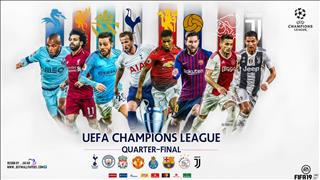 Lịch thi đấu Cúp C1 - Champions League vòng tứ kết (10-11/4/2019)