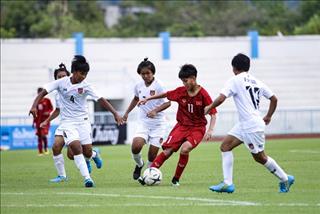Thắng Myanmar, U15 nữ Việt Nam vào bán kết giải Đông Nam Á