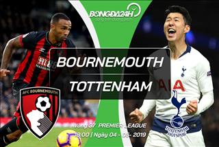Kết quả Bournemouth vs Tottenham trận đấu vòng 37 Premier League 2018/19