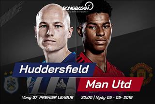 Kết quả Huddersfield vs MU trận đấu vòng 37 Premier League 2018/19