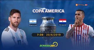 Xem trực tiếp Argentina vs Paraguay bảng B Copa America 2019 ở đâu