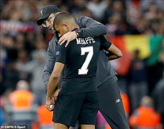 Mbappe ở đâu so với tam tấu tấn công của Liverpool?