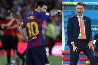 Thầy trò Van Gaal – Rivaldo khẩu chiến dữ dội vì Messi và Neymar