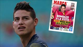Atletico Madrid tính gây sốc với thương vụ James Rodriguez