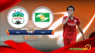 Xem trực tiếp HAGL vs SLNA vòng 17 V-League 2019 chiều nay ở đâu ?
