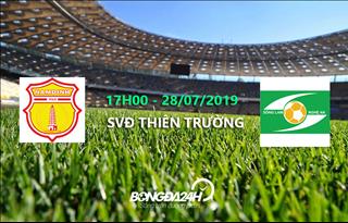 Xem trực tiếp Nam Định vs SLNA vòng 18 V-League 2019 ở kênh sóng nào ?