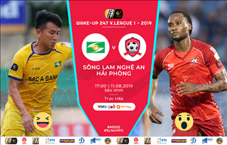 SLNA 0-0 Hải Phòng (KT): Bất phân thắng bại