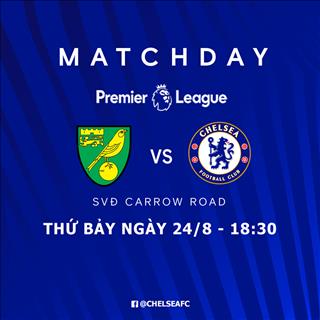 Xem trực tiếp bóng đá Norwich vs Chelsea tối nay ở kênh sóng nào ?