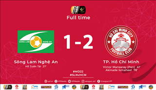 Video tổng hợp: SLNA 1-2 TPHCM (Vòng 22 V-League 2019)
