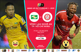 SLNA 1-2 TPHCM (KT): Thắng trong thế hơn người, TPHCM gây áp lực lên đội đầu bảng