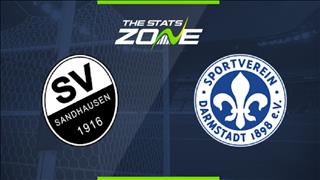 Nhận định Sandhausen vs Darmstadt 23h30 ngày 30/8 (Hạng 2 Đức 2019/20)