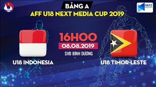 Video tổng hợp: U18 Indonesia 4-0 U18 Timor Leste (U18 Đông Nam Á 2019)