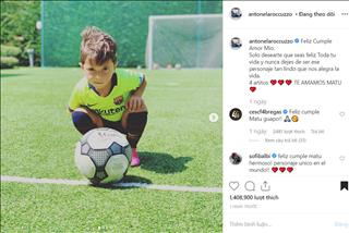 Hổ phụ sinh hổ tử: Mateo Messi thể hiện tài năng thiên bẩm của mình