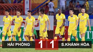 Hải Phòng 1-1 Khánh Hòa: Đội bóng phố Biển ngấp nghé xuống hạng