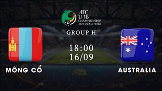 Kết quả U16 Úc 2-1 U16 Mông Cổ (18h00 ngày 16/9)