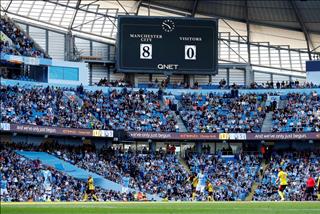Chiến thắng 8-0 của Man City đã phải trận thắng đậm nhất Premier League chưa?