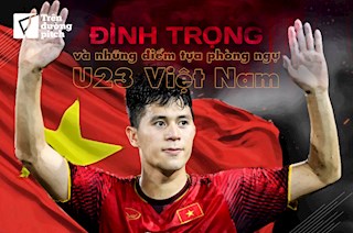 U23 Việt Nam: Đình Trọng và những điểm tựa hàng phòng ngự