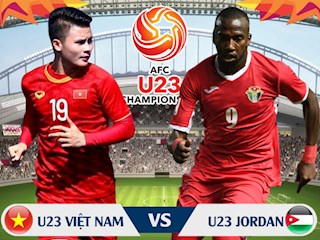 Kết quả U23 Việt Nam vs U23 Jordan trận đấu bảng D U23 châu Á 2020