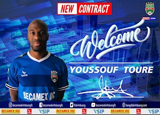 V-League 2020: Bình Dương chiêu mộ tiền đạo Youssouf Toure