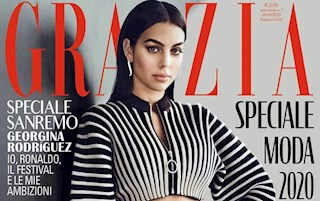Bạn gái Ronaldo quyến rũ trên bìa tạp chí nổi tiếng của Ý