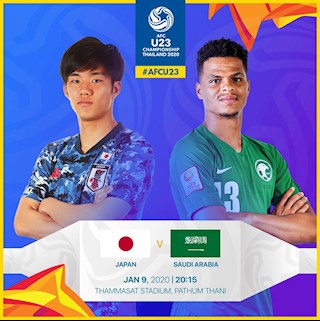Link xem trực tiếp U23 Nhật Bản vs U23 Saudi Arabia hôm nay 9/1/2020